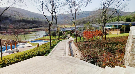 昭关古道枕水涧度假村绿化工程全面竣工